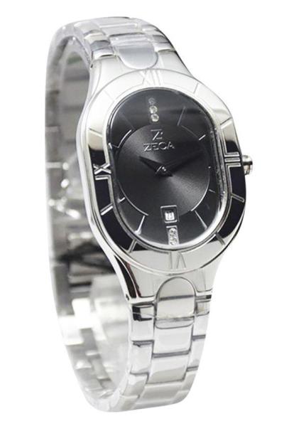 Zeca 157L -Jam Tangan Wanita - Stainless Steel -Silver Black